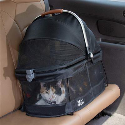 Winey Bitches Co Black VIEW 360 Pet Carrier & Car Seat