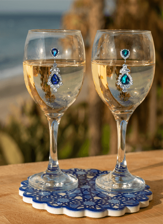 Gem Stone Danglers Magnetic Charm Tipsy Sips – Objects of Desire Collection