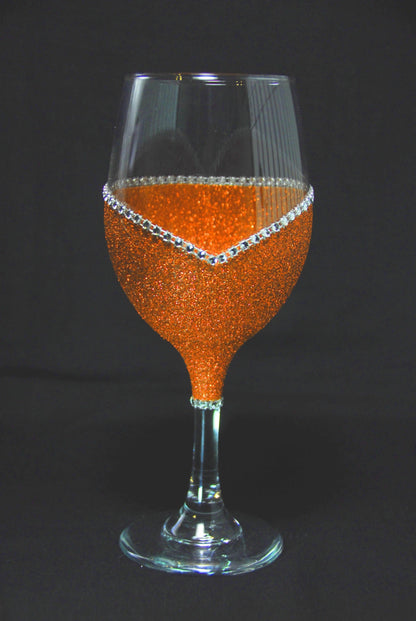 I Do Tricks For Treats (Dog) Bling Stem or Stemless Wine Glasses-Choose your color - Winey Bitches - Wine- Women- K9's