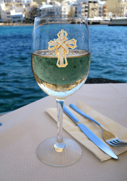 Gold or Silver Cross Magnetic Charm Tipsy Sip – Objects of Desire Collection