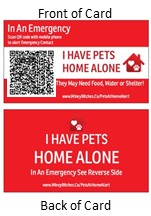 Winey Bitches Co Pet At Home Emergency Alert Wallet-Purse Card