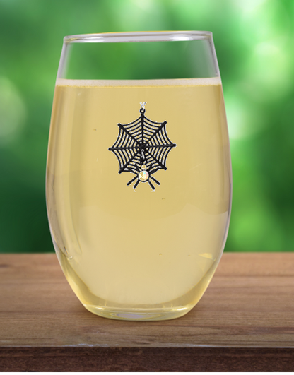 Spider and Web Magnetic Charm Tipsy Sip – Wildlife Collection