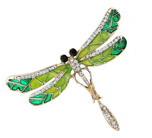 Green Dragonfly Magnetic Charm Tipsy Sip – Wildlife Collection
