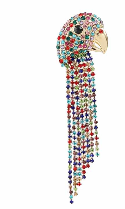 Parrot Head Magnetic Charm Tipsy Sip – Wildlife Collection