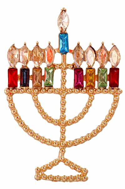 Winey Bitches Co Menorah Tipsy Sip! "Magnetic Bling for your Wine Glass"