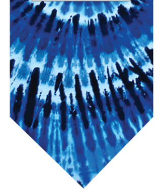 Winey Bitches Co Tie Dye Blue Swirl Doggie Bandana