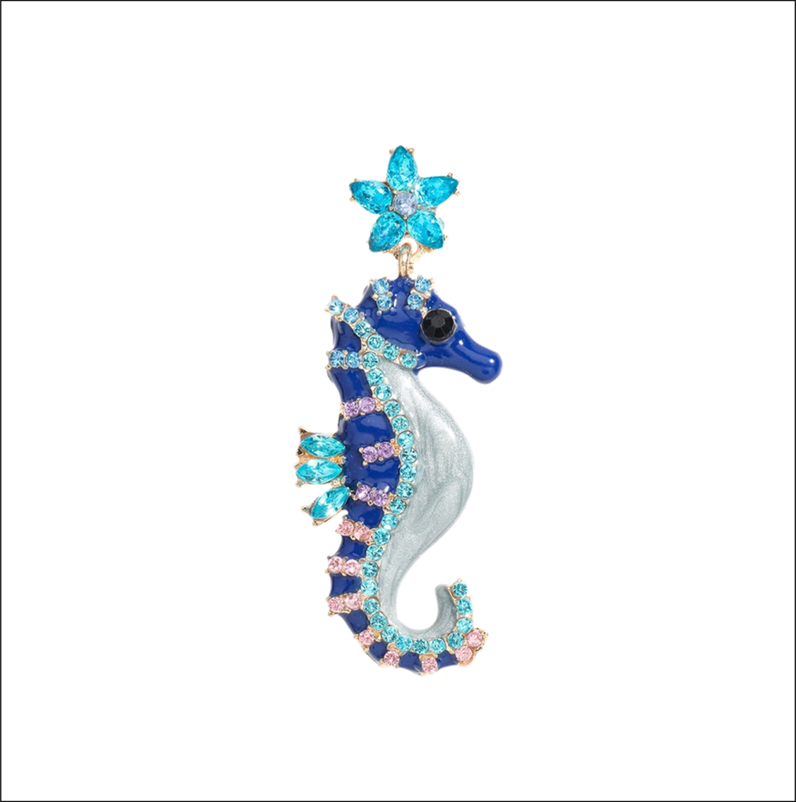 Seahorses Magnetic Charm Tipsy Sip – Beach Collection