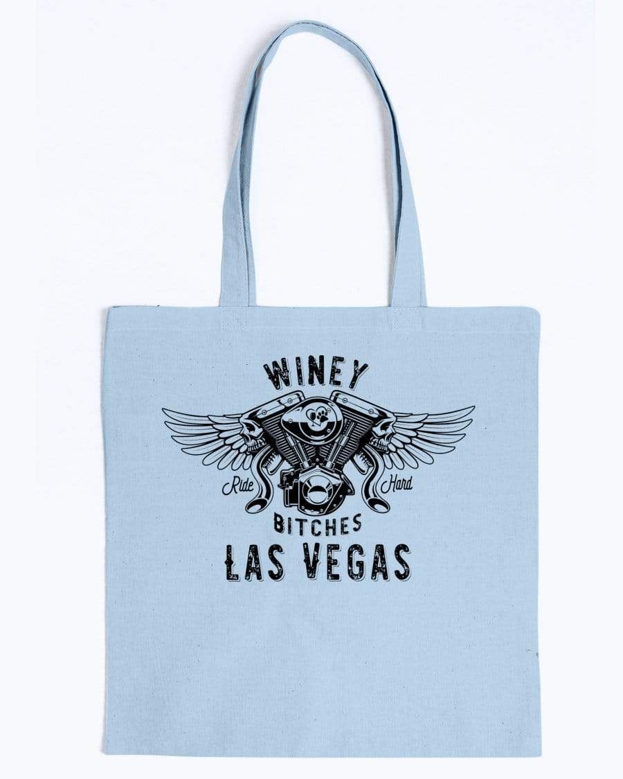 Accessories Light Blue / M Winey Bitches Co "Ride Hard Las Vegas" Canvas Tote WineyBitchesCo