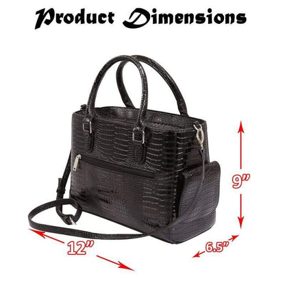 Accessories Winey Drink Purse in Black Croc WineyBitchesCo