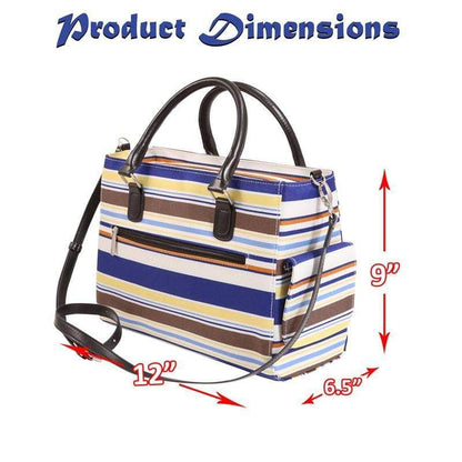 Accessories Winey Drink Purse in Blue Nautical Stripe WineyBitchesCo