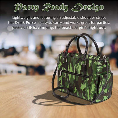 Accessories Winey Drink Purse in Camo Green WineyBitchesCo