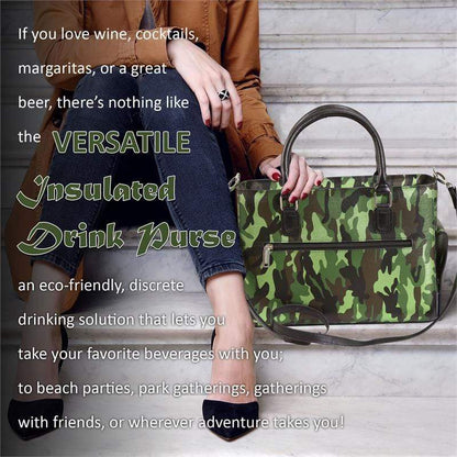 Accessories Winey Drink Purse in Camo Green WineyBitchesCo