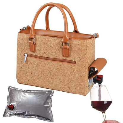Accessories Winey Drink Purse in Cork Wine WineyBitchesCo