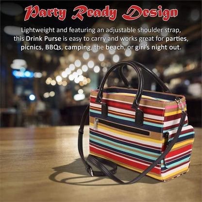 Accessories Winey Drink Purse in Nautical Stripe WineyBitchesCo