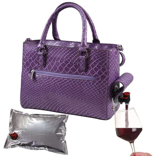 Accessories Winey Drink Purse in Purple Burmese WineyBitchesCo