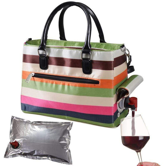 Accessories Winey Drink Purse in Stripe WineyBitchesCo