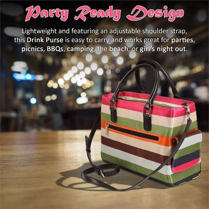 Accessories Winey Drink Purse in Stripe WineyBitchesCo