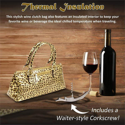 Accessories Winey Wine Clutch Purse- Cheetah WineyBitchesCo