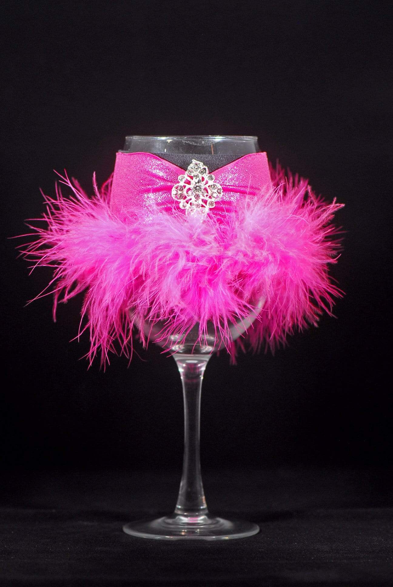 Barware B-Pink on Pink with Jewel Winey Bitches Co "Jeweled or Sequined" Floozie Coozies-Choose Your Style... WineyBitchesCo