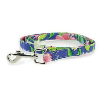 Blue Lagoon Hawaiian Hibiscus Dog Dress with Matching Leash - Winey Bitches - Wine- Women- K9's
