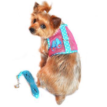 Cool Mesh Dog Harness Under the Sea Collection - Pink and Blue Flip Flop - Winey Bitches - Wine- Women- K9's