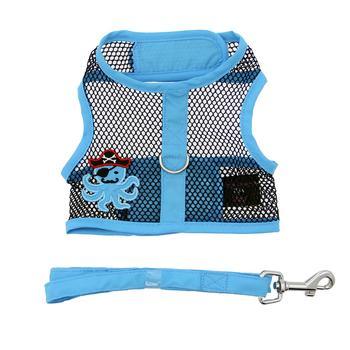 Cool Mesh Dog Harness Under the Sea Collection - Pirate Octopus Blue and Black - Winey Bitches - Wine- Women- K9's