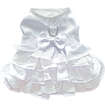 Dog Harness Wedding Dress with Veil and Matching Leash - Winey Bitches - Wine- Women- K9's