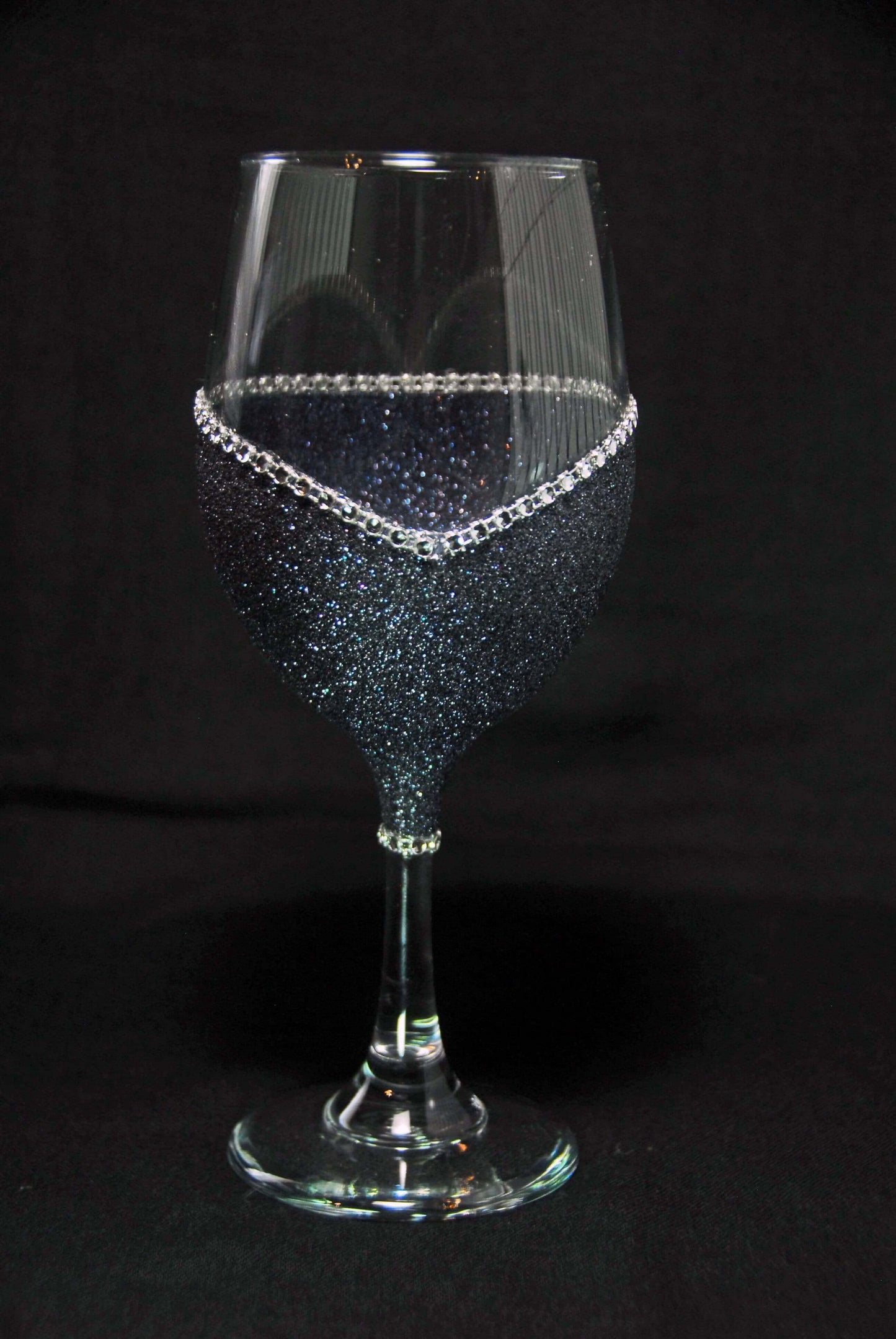 LOVE- Valentine Bling Drinkware Stem or Stemless Wine Glasses-Choose your color - Winey Bitches - Wine- Women- K9's