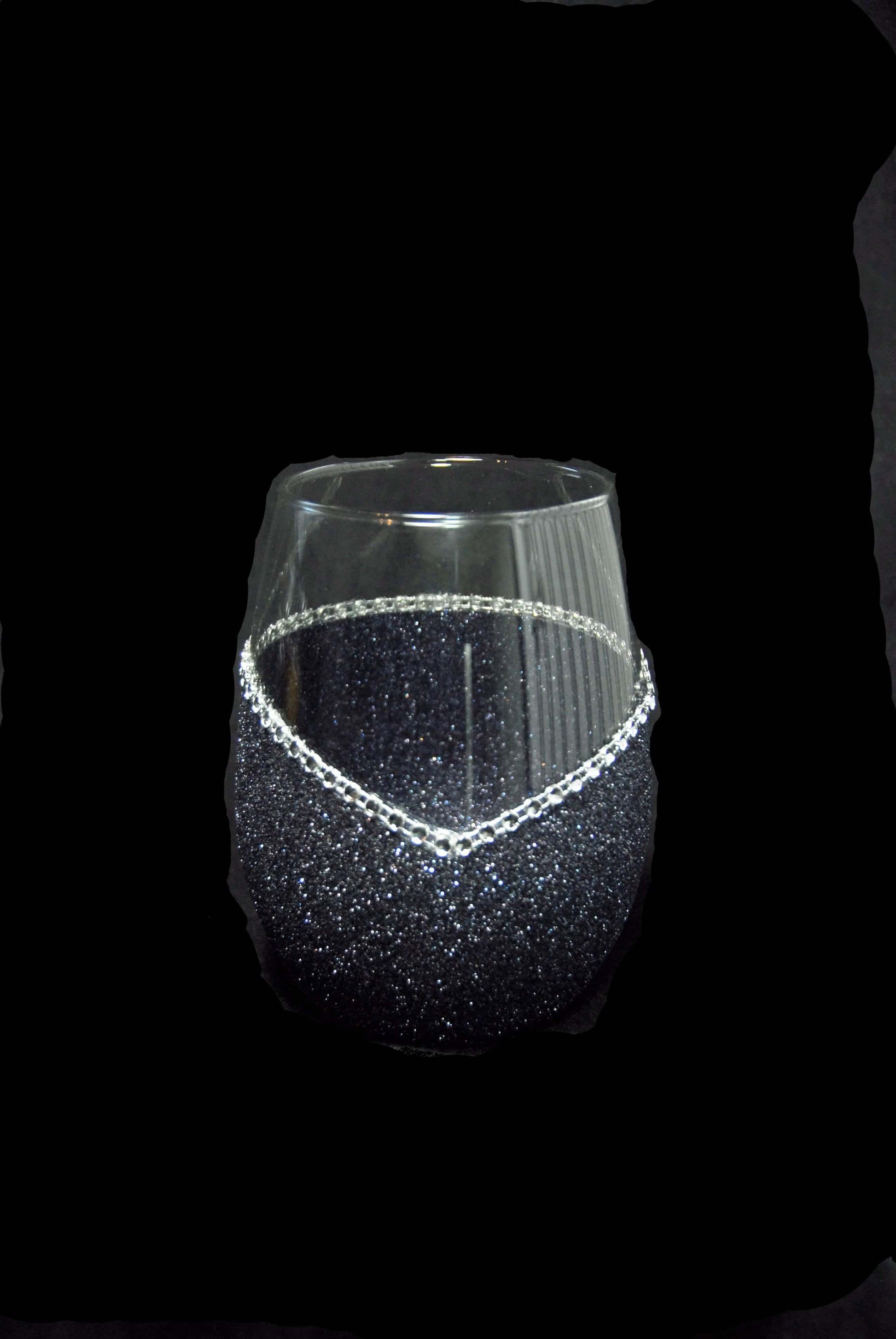 LOVE- Valentine Bling Drinkware Stem or Stemless Wine Glasses-Choose your color - Winey Bitches - Wine- Women- K9's