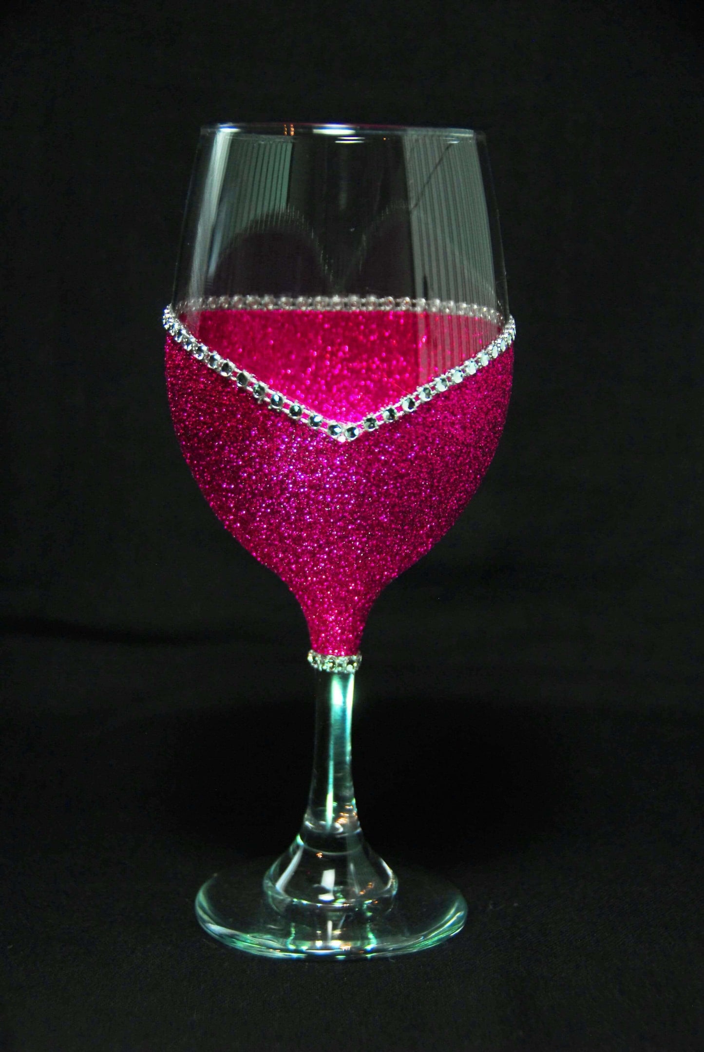 LOVE- Valentine Bling Drinkware Stem or Stemless Wine Glasses-Choose your color - Winey Bitches - Wine- Women- K9's