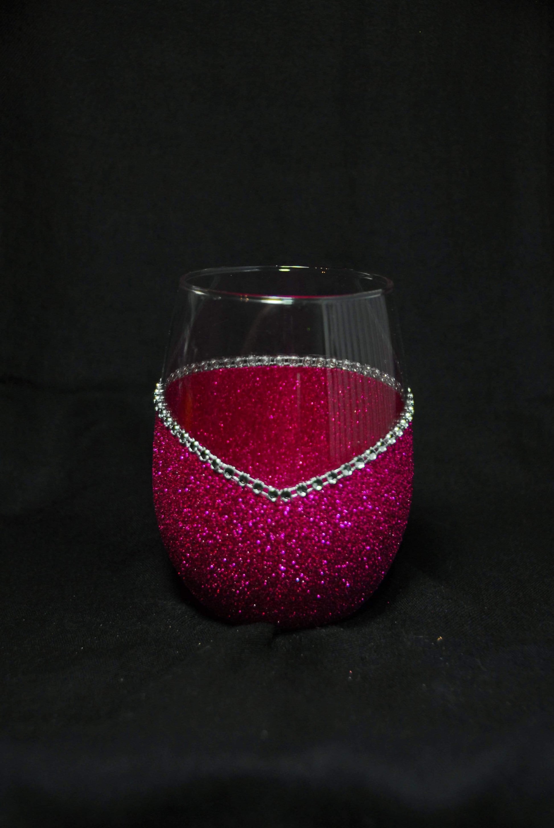 My Dog Is My Valentine" Valentines Day Wine Glass- Choose your color- Bling Stem or Stemless - Winey Bitches - Wine- Women- K9's