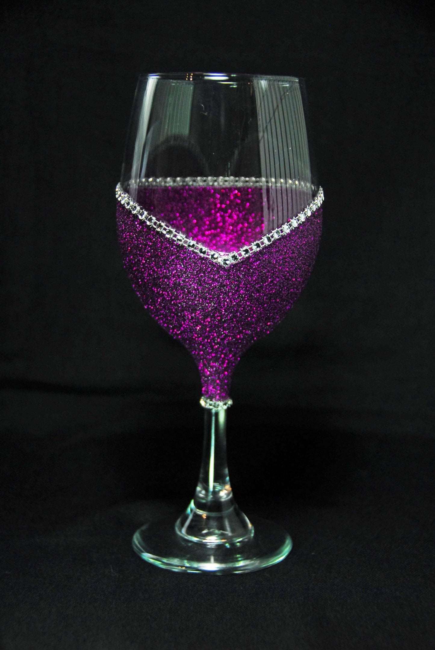 LOVE- Valentine Bling Drinkware Stem or Stemless Wine Glasses-Choose your color - Winey Bitches - Wine- Women- K9's