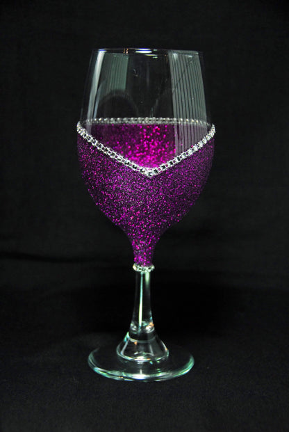 Floral Skull Design #1-Bling Stem or Stemless Wine Glasses-Choose your color-Pirate Theme - Winey Bitches - Wine- Women- K9's