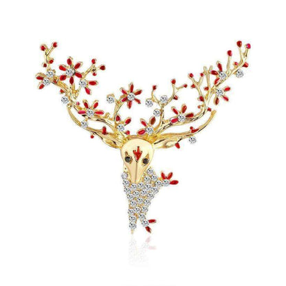 Drinkware Red Winey Bitches Co Big Deer Antlers Holiday Tipsy Sips! "Magnetic Bling for your Wine Glass" WineyBitchesCo