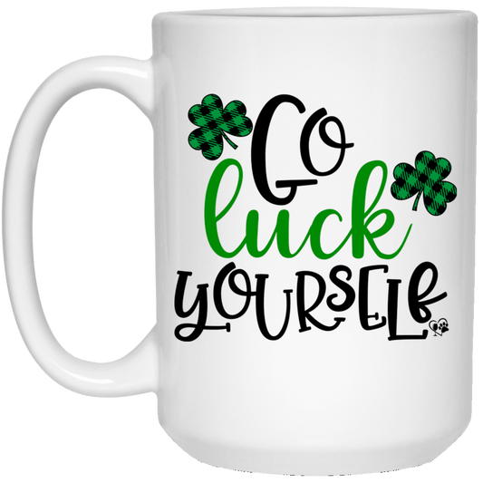 Drinkware White / One Size Winey Bitches Co "Go Luck Yourself" 15 oz. White Mug WineyBitchesCo