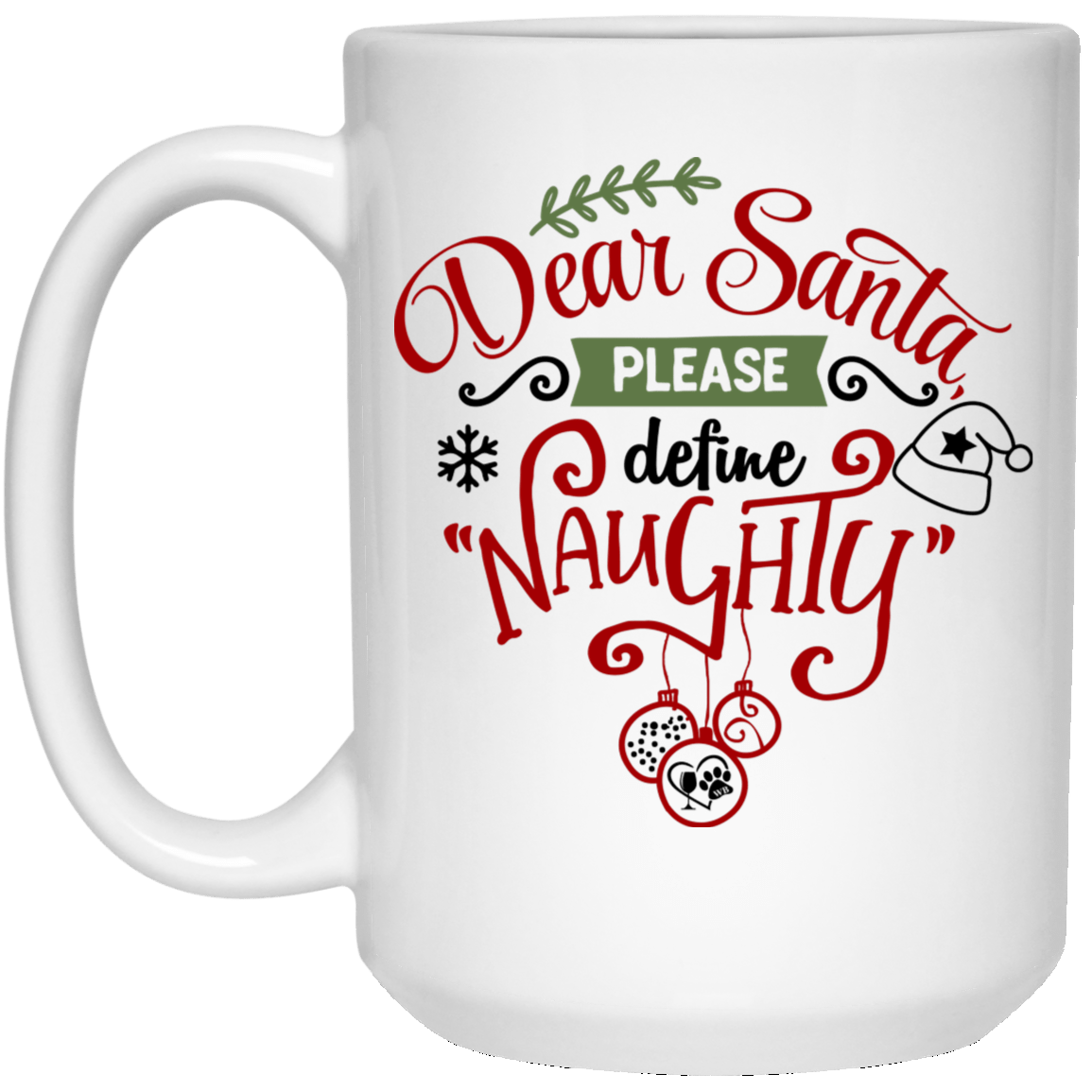 Drinkware White / One Size Winey Bitches Co Holiday 15 oz. White Mug WineyBitchesCo