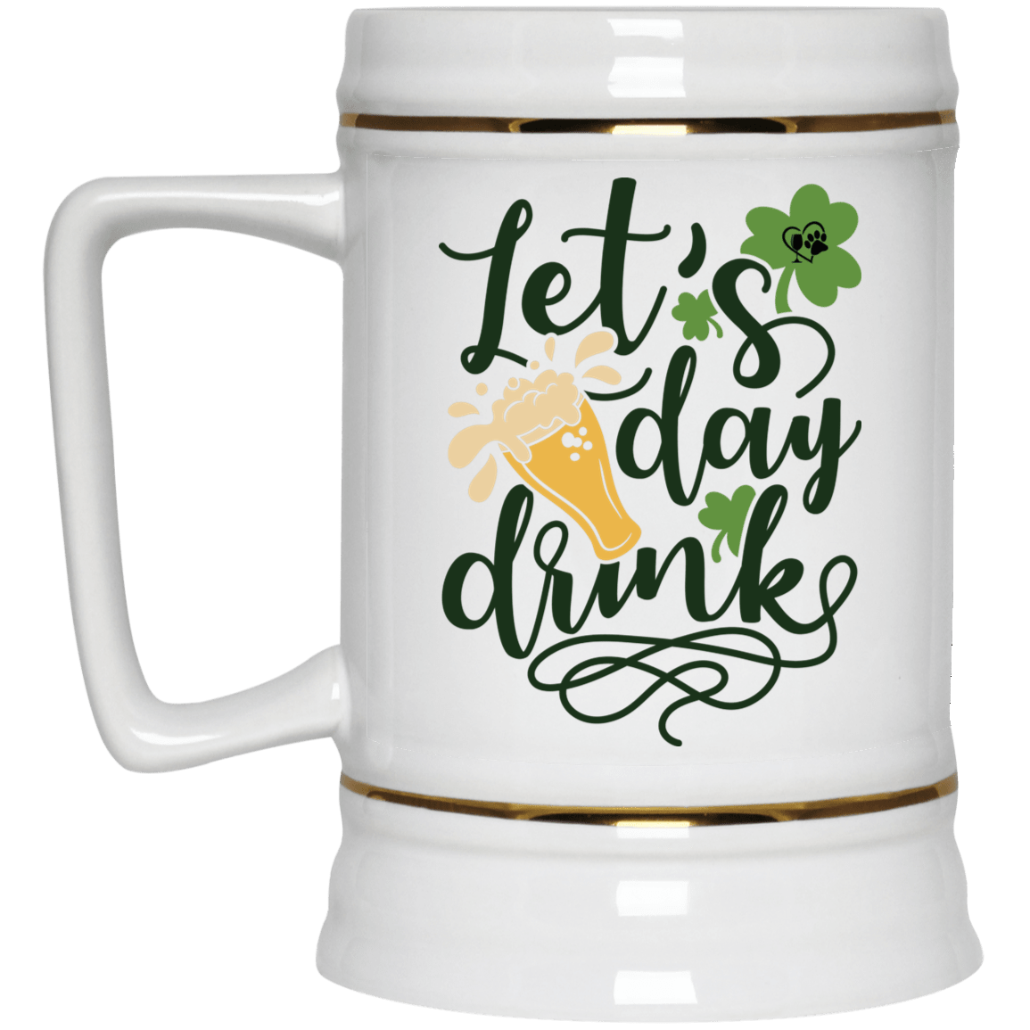 Drinkware White / One Size Winey Bitches Co "Let's Day Drink" Beer Stein 22oz. WineyBitchesCo