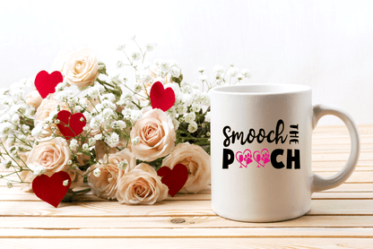 Drinkware White / One Size Winey Bitches Co "Smooch The Pooch" 15 oz. White Mug WineyBitchesCo