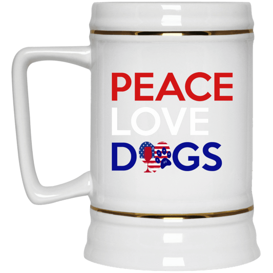 Drinkware White / One Size WineyBitches.Co Forever Red Wine & Blue Beer Stein 22oz. WineyBitchesCo