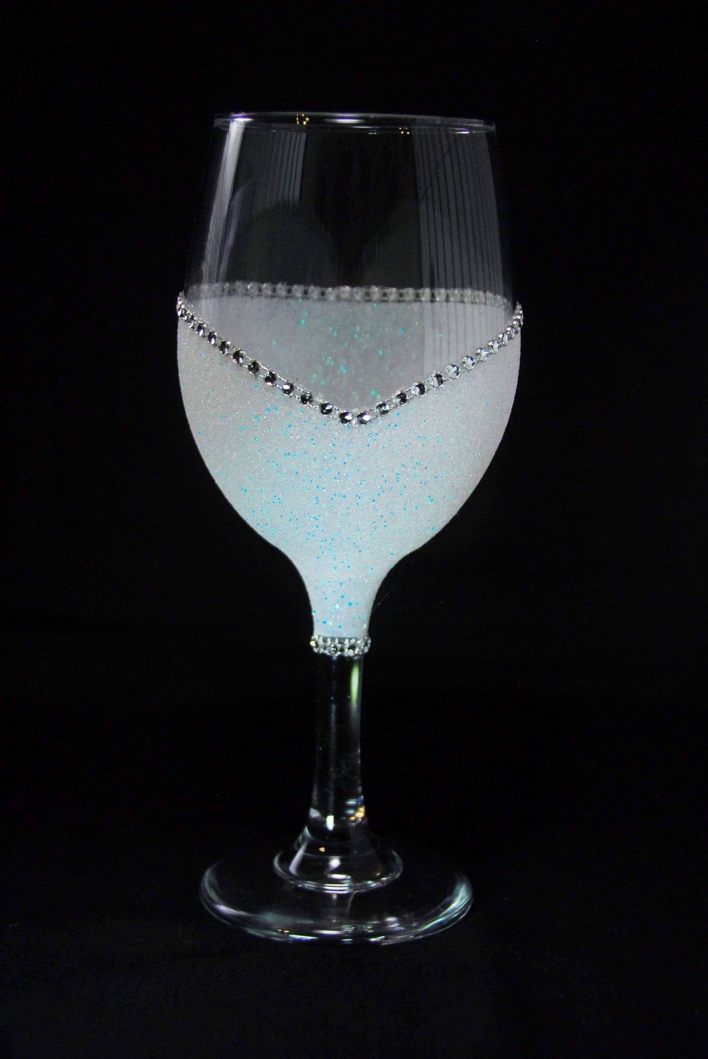LOVE- Valentine Bling Drinkware Stem or Stemless Wine Glasses-Choose your color - Winey Bitches - Wine- Women- K9's