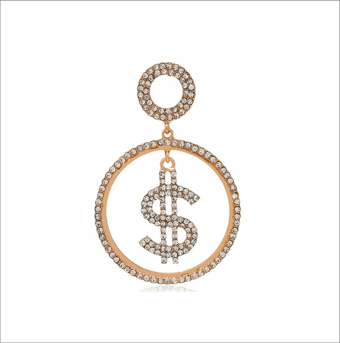 Drinkware Winey Bitches Co Money Hoops Tipsy Sip "Magnetic Bling for your Wine Glass" (Gold or Silver) WineyBitchesCo