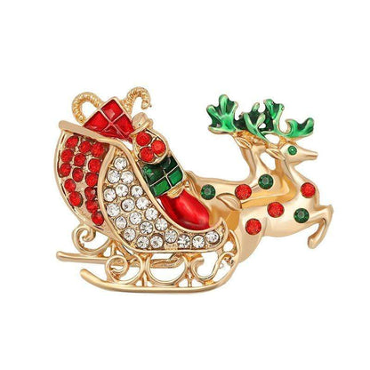 Drinkware Winey Bitches Co Santa's Sleigh Tipsy Sip! "Magnetic Bling for your Wine Glass" WineyBitchesCo