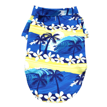 Doggie Hawaiian Camp Shirt -Catching Waves - Winey Bitches - Wine- Women- K9's