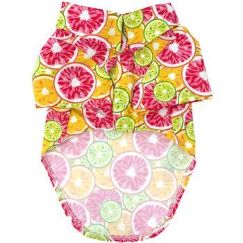 Doggie Hawaiian Camp Shirt -Citrus Slice - Winey Bitches - Wine- Women- K9's