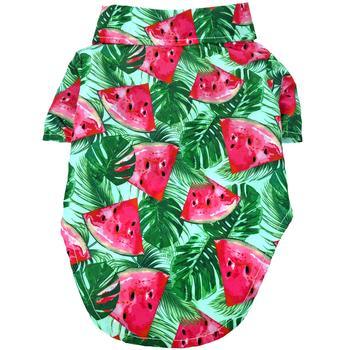 Doggie Hawaiian Camp Shirt -Juicy Watermelon - Winey Bitches - Wine- Women- K9's