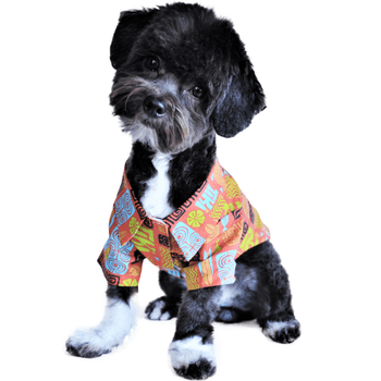 Doggie Hawaiian Camp Shirt -Tiki - Winey Bitches - Wine- Women- K9's