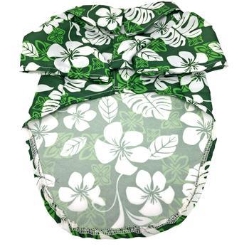 Doggie Hawaiian Camp Shirt -Tropical Green - Winey Bitches - Wine- Women- K9's