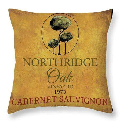 Home Decor 14" x 14" / Yes WineyBitches.co Still Life Wine Label Square I Throw Pillow WineyBitchesCo