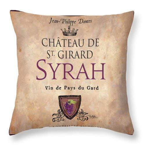 Home Decor 14" x 14" / Yes WineyBitches.co Still Life Wine Label Square Vii Throw Pillow WineyBitchesCo