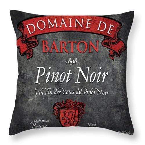 Home Decor 14" x 14" / Yes WineyBitches.co Still Life Wine Label Square Viii Throw Pillow WineyBitchesCo